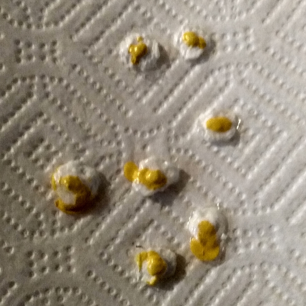 2 Busted Yulk Over Easy Miniature Toy Eggs